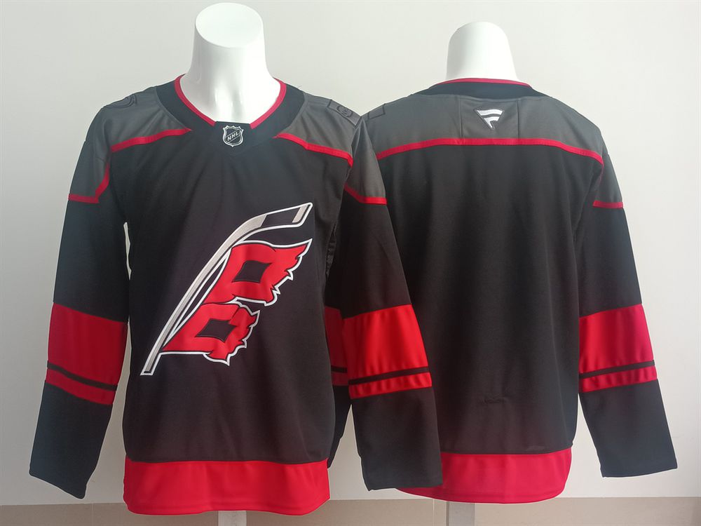 Men 2025 Carolina Hurricanes Blank Black Fanatics Home Premium NHL Jersey style 1->carolina hurricanes->NHL Jersey